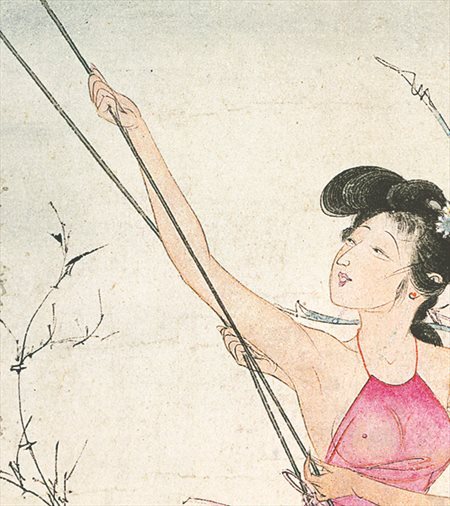 丰顺-胡也佛的仕女画和最知名的金瓶梅秘戏图